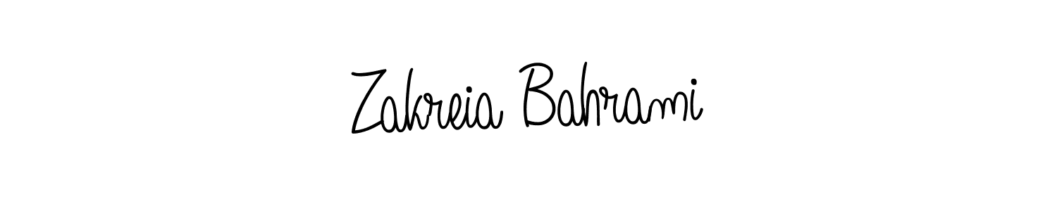 Similarly Angelique-Rose-font-FFP is the best handwritten signature design. Signature creator online .You can use it as an online autograph creator for name Zakreia Bahrami. Zakreia Bahrami signature style 5 images and pictures png