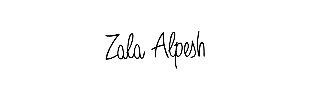 Best and Professional Signature Style for Zala Alpesh. Angelique-Rose-font-FFP Best Signature Style Collection. Zala Alpesh signature style 5 images and pictures png