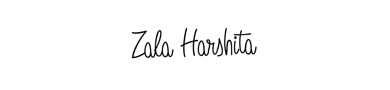 Check out images of Autograph of Zala Harshita name. Actor Zala Harshita Signature Style. Angelique-Rose-font-FFP is a professional sign style online. Zala Harshita signature style 5 images and pictures png