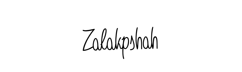 Zalakpshah stylish signature style. Best Handwritten Sign (Angelique-Rose-font-FFP) for my name. Handwritten Signature Collection Ideas for my name Zalakpshah. Zalakpshah signature style 5 images and pictures png