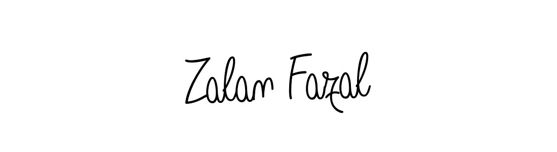 You should practise on your own different ways (Angelique-Rose-font-FFP) to write your name (Zalan Fazal) in signature. don't let someone else do it for you. Zalan Fazal signature style 5 images and pictures png