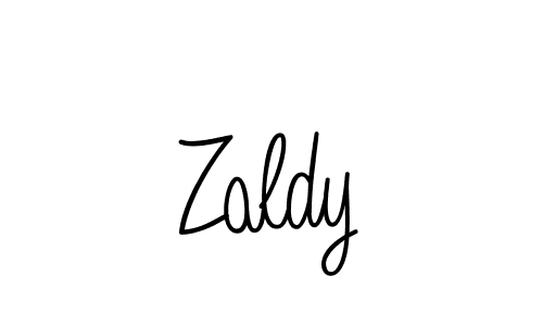 Create a beautiful signature design for name Zaldy. With this signature (Angelique-Rose-font-FFP) fonts, you can make a handwritten signature for free. Zaldy signature style 5 images and pictures png