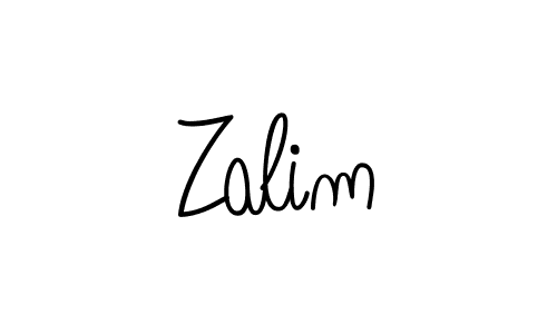 Use a signature maker to create a handwritten signature online. With this signature software, you can design (Angelique-Rose-font-FFP) your own signature for name Zalim. Zalim signature style 5 images and pictures png