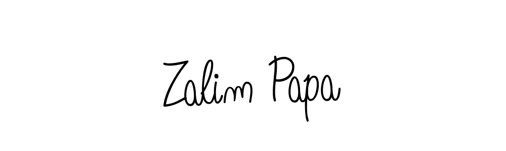 Create a beautiful signature design for name Zalim Papa. With this signature (Angelique-Rose-font-FFP) fonts, you can make a handwritten signature for free. Zalim Papa signature style 5 images and pictures png