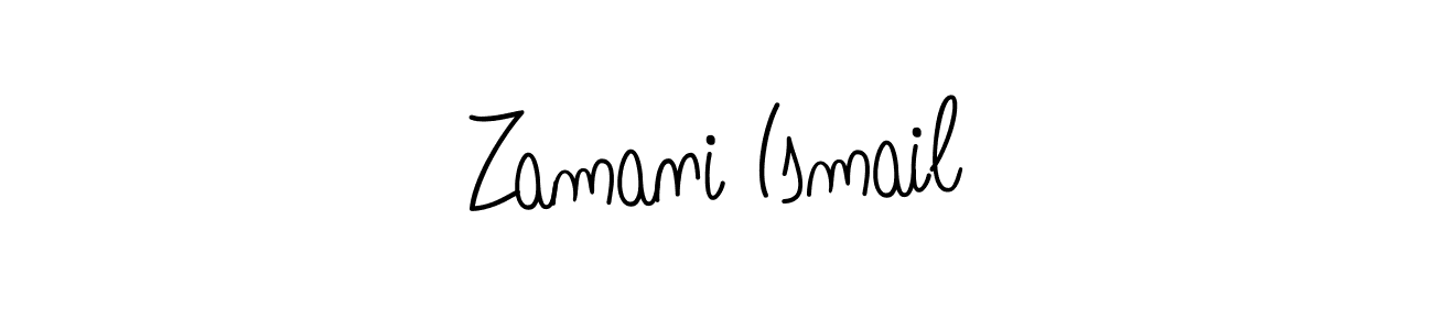 Make a short Zamani Ismail signature style. Manage your documents anywhere anytime using Angelique-Rose-font-FFP. Create and add eSignatures, submit forms, share and send files easily. Zamani Ismail signature style 5 images and pictures png
