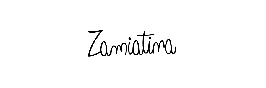 It looks lik you need a new signature style for name Zamiatina. Design unique handwritten (Angelique-Rose-font-FFP) signature with our free signature maker in just a few clicks. Zamiatina signature style 5 images and pictures png