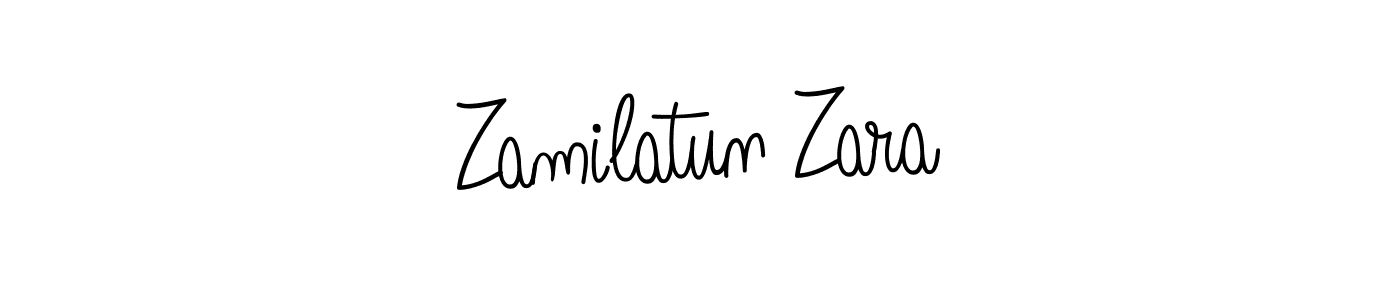 How to make Zamilatun Zara signature? Angelique-Rose-font-FFP is a professional autograph style. Create handwritten signature for Zamilatun Zara name. Zamilatun Zara signature style 5 images and pictures png
