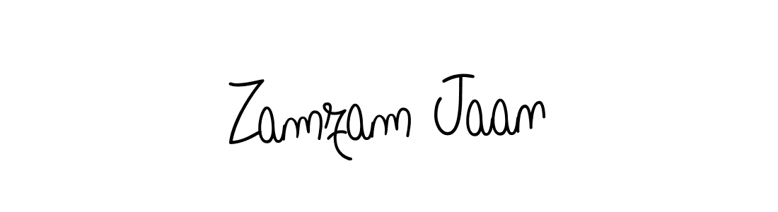 This is the best signature style for the Zamzam Jaan name. Also you like these signature font (Angelique-Rose-font-FFP). Mix name signature. Zamzam Jaan signature style 5 images and pictures png