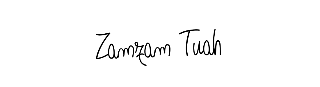 Similarly Angelique-Rose-font-FFP is the best handwritten signature design. Signature creator online .You can use it as an online autograph creator for name Zamzam Tuah. Zamzam Tuah signature style 5 images and pictures png