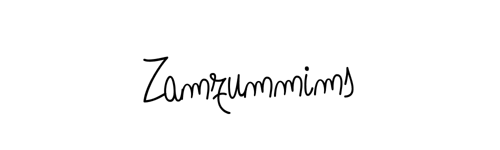 Design your own signature with our free online signature maker. With this signature software, you can create a handwritten (Angelique-Rose-font-FFP) signature for name Zamzummims. Zamzummims signature style 5 images and pictures png