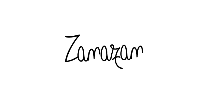 Use a signature maker to create a handwritten signature online. With this signature software, you can design (Angelique-Rose-font-FFP) your own signature for name Zanazan. Zanazan signature style 5 images and pictures png