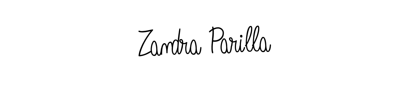 How to make Zandra Parilla signature? Angelique-Rose-font-FFP is a professional autograph style. Create handwritten signature for Zandra Parilla name. Zandra Parilla signature style 5 images and pictures png