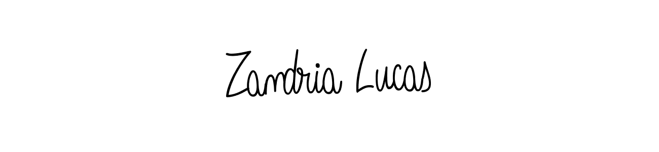 How to make Zandria Lucas name signature. Use Angelique-Rose-font-FFP style for creating short signs online. This is the latest handwritten sign. Zandria Lucas signature style 5 images and pictures png