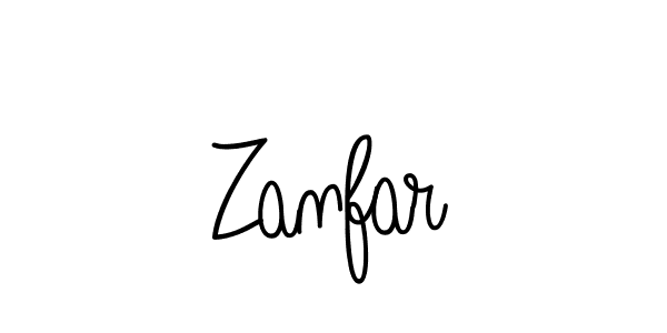 How to make Zanfar name signature. Use Angelique-Rose-font-FFP style for creating short signs online. This is the latest handwritten sign. Zanfar signature style 5 images and pictures png