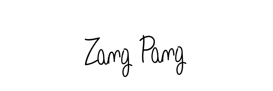 How to make Zang Pang name signature. Use Angelique-Rose-font-FFP style for creating short signs online. This is the latest handwritten sign. Zang Pang signature style 5 images and pictures png