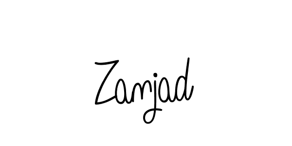 You should practise on your own different ways (Angelique-Rose-font-FFP) to write your name (Zanjad) in signature. don't let someone else do it for you. Zanjad signature style 5 images and pictures png