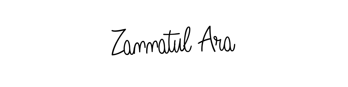 Design your own signature with our free online signature maker. With this signature software, you can create a handwritten (Angelique-Rose-font-FFP) signature for name Zannatul Ara. Zannatul Ara signature style 5 images and pictures png