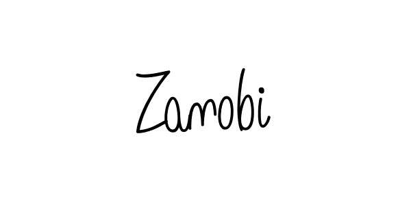 Create a beautiful signature design for name Zanobi. With this signature (Angelique-Rose-font-FFP) fonts, you can make a handwritten signature for free. Zanobi signature style 5 images and pictures png