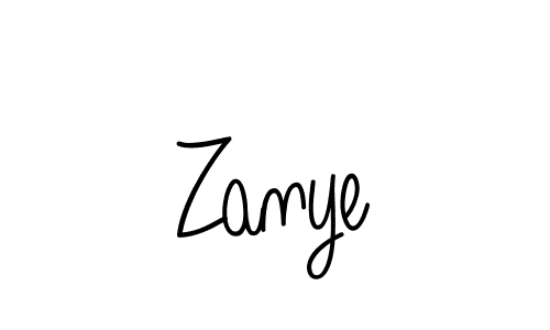 Use a signature maker to create a handwritten signature online. With this signature software, you can design (Angelique-Rose-font-FFP) your own signature for name Zanye. Zanye signature style 5 images and pictures png