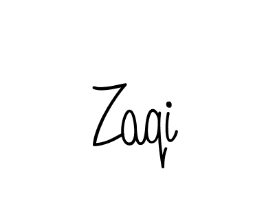 How to make Zaqi name signature. Use Angelique-Rose-font-FFP style for creating short signs online. This is the latest handwritten sign. Zaqi signature style 5 images and pictures png