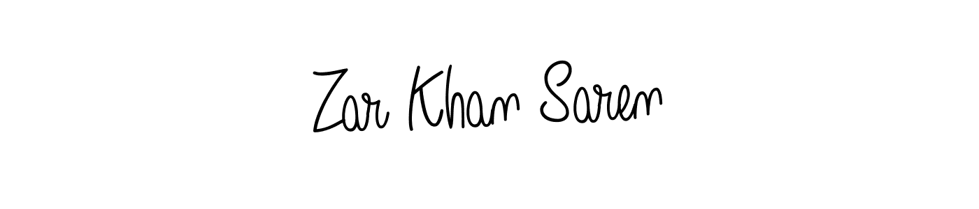 It looks lik you need a new signature style for name Zar Khan Saren. Design unique handwritten (Angelique-Rose-font-FFP) signature with our free signature maker in just a few clicks. Zar Khan Saren signature style 5 images and pictures png