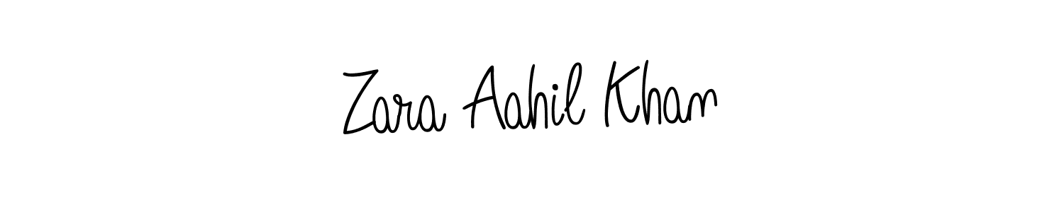 Here are the top 10 professional signature styles for the name Zara Aahil Khan. These are the best autograph styles you can use for your name. Zara Aahil Khan signature style 5 images and pictures png