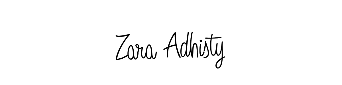 It looks lik you need a new signature style for name Zara Adhisty. Design unique handwritten (Angelique-Rose-font-FFP) signature with our free signature maker in just a few clicks. Zara Adhisty signature style 5 images and pictures png