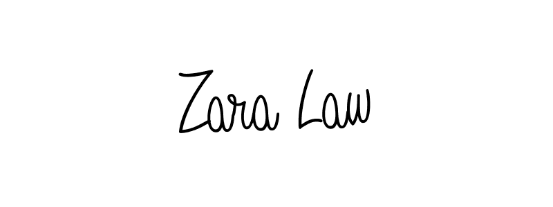 You should practise on your own different ways (Angelique-Rose-font-FFP) to write your name (Zara Law) in signature. don't let someone else do it for you. Zara Law signature style 5 images and pictures png