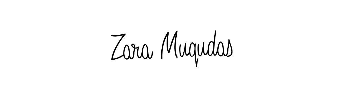 Make a beautiful signature design for name Zara Muqudas. Use this online signature maker to create a handwritten signature for free. Zara Muqudas signature style 5 images and pictures png