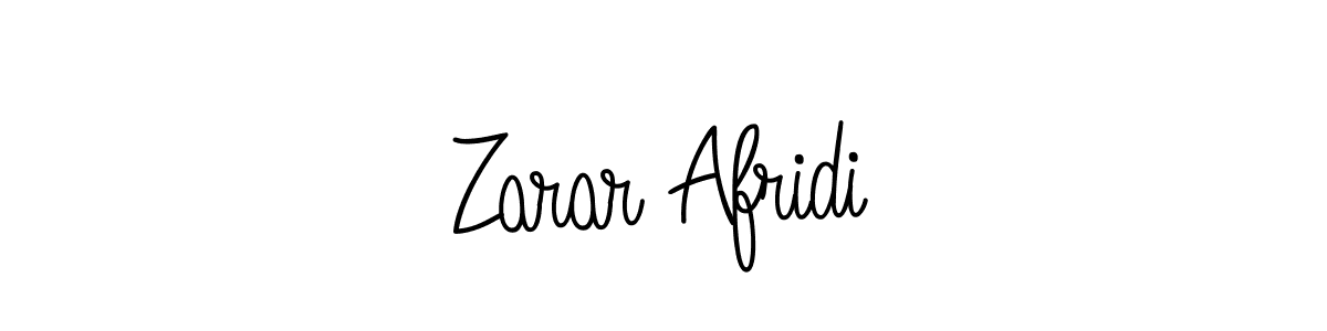 Use a signature maker to create a handwritten signature online. With this signature software, you can design (Angelique-Rose-font-FFP) your own signature for name Zarar Afridi. Zarar Afridi signature style 5 images and pictures png
