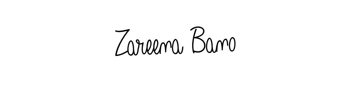 How to make Zareena Bano signature? Angelique-Rose-font-FFP is a professional autograph style. Create handwritten signature for Zareena Bano name. Zareena Bano signature style 5 images and pictures png