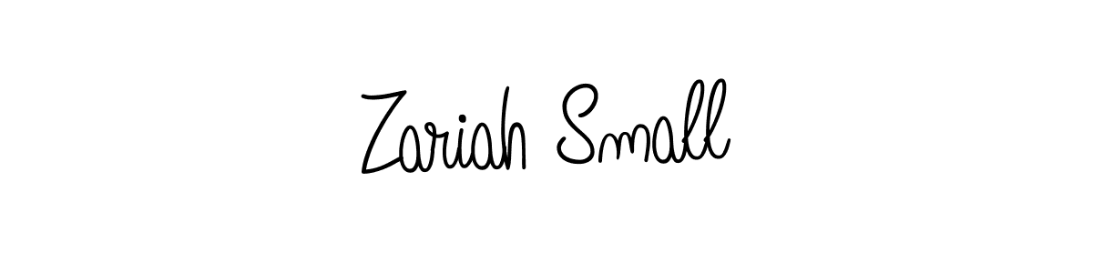 It looks lik you need a new signature style for name Zariah Small. Design unique handwritten (Angelique-Rose-font-FFP) signature with our free signature maker in just a few clicks. Zariah Small signature style 5 images and pictures png