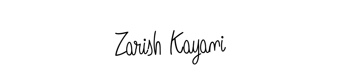 Angelique-Rose-font-FFP is a professional signature style that is perfect for those who want to add a touch of class to their signature. It is also a great choice for those who want to make their signature more unique. Get Zarish Kayani name to fancy signature for free. Zarish Kayani signature style 5 images and pictures png