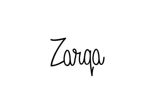 Make a beautiful signature design for name Zarqa. With this signature (Angelique-Rose-font-FFP) style, you can create a handwritten signature for free. Zarqa signature style 5 images and pictures png