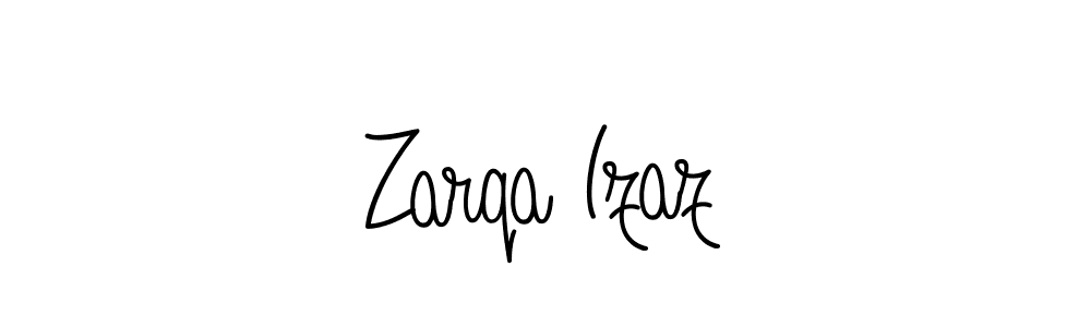 The best way (Angelique-Rose-font-FFP) to make a short signature is to pick only two or three words in your name. The name Zarqa Izaz include a total of six letters. For converting this name. Zarqa Izaz signature style 5 images and pictures png