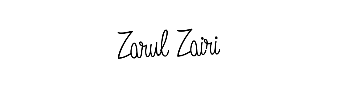 Make a beautiful signature design for name Zarul Zairi. With this signature (Angelique-Rose-font-FFP) style, you can create a handwritten signature for free. Zarul Zairi signature style 5 images and pictures png