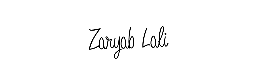 Design your own signature with our free online signature maker. With this signature software, you can create a handwritten (Angelique-Rose-font-FFP) signature for name Zaryab Lali. Zaryab Lali signature style 5 images and pictures png