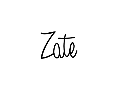 How to make Zate name signature. Use Angelique-Rose-font-FFP style for creating short signs online. This is the latest handwritten sign. Zate signature style 5 images and pictures png
