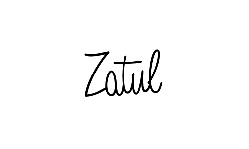 Zatul stylish signature style. Best Handwritten Sign (Angelique-Rose-font-FFP) for my name. Handwritten Signature Collection Ideas for my name Zatul. Zatul signature style 5 images and pictures png