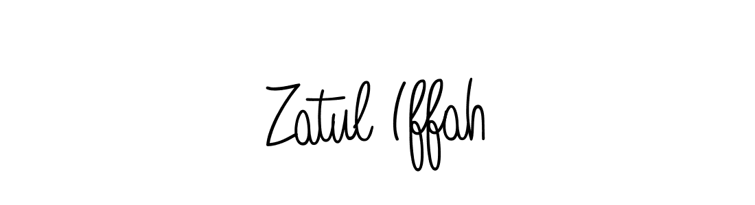 How to Draw Zatul Iffah signature style? Angelique-Rose-font-FFP is a latest design signature styles for name Zatul Iffah. Zatul Iffah signature style 5 images and pictures png