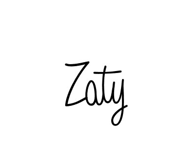 Also we have Zaty name is the best signature style. Create professional handwritten signature collection using Angelique-Rose-font-FFP autograph style. Zaty signature style 5 images and pictures png