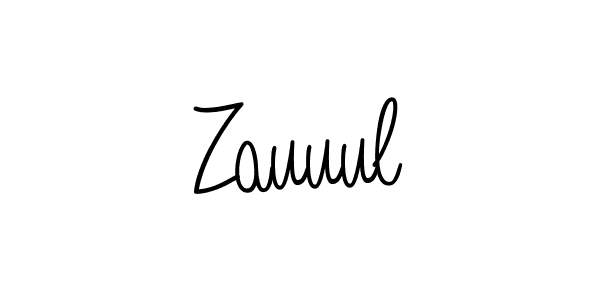 How to make Zauuul name signature. Use Angelique-Rose-font-FFP style for creating short signs online. This is the latest handwritten sign. Zauuul signature style 5 images and pictures png