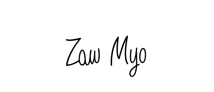 It looks lik you need a new signature style for name Zaw Myo. Design unique handwritten (Angelique-Rose-font-FFP) signature with our free signature maker in just a few clicks. Zaw Myo signature style 5 images and pictures png