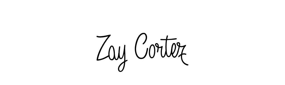 How to Draw Zay Cortez signature style? Angelique-Rose-font-FFP is a latest design signature styles for name Zay Cortez. Zay Cortez signature style 5 images and pictures png