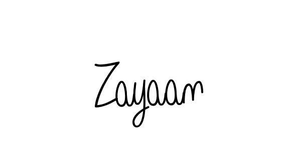 Create a beautiful signature design for name Zayaan. With this signature (Angelique-Rose-font-FFP) fonts, you can make a handwritten signature for free. Zayaan signature style 5 images and pictures png