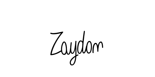 How to make Zaydon name signature. Use Angelique-Rose-font-FFP style for creating short signs online. This is the latest handwritten sign. Zaydon signature style 5 images and pictures png
