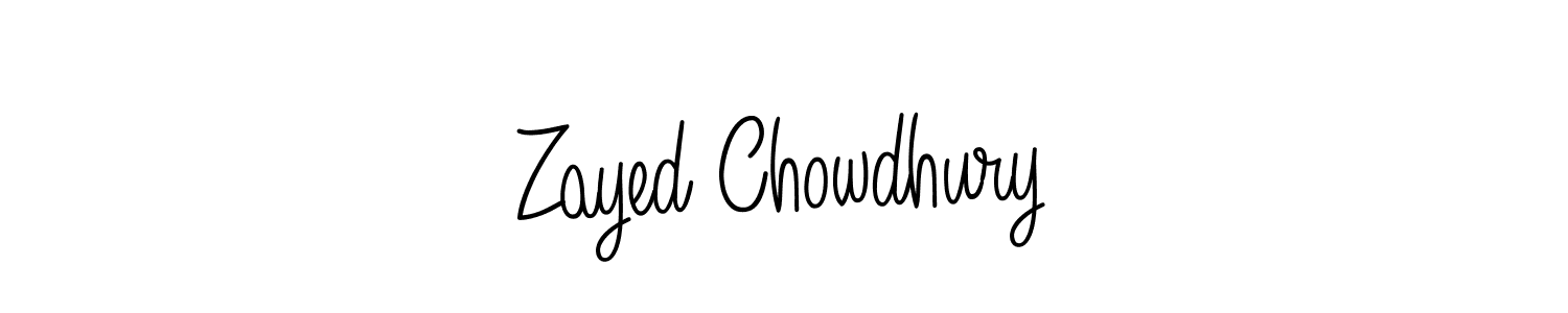 How to make Zayed Chowdhury name signature. Use Angelique-Rose-font-FFP style for creating short signs online. This is the latest handwritten sign. Zayed Chowdhury signature style 5 images and pictures png
