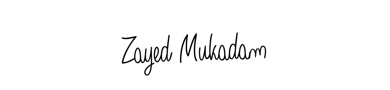 Also You can easily find your signature by using the search form. We will create Zayed Mukadam name handwritten signature images for you free of cost using Angelique-Rose-font-FFP sign style. Zayed Mukadam signature style 5 images and pictures png