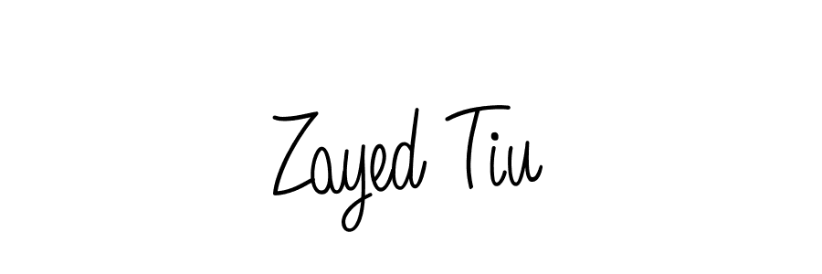 Make a beautiful signature design for name Zayed Tiu. With this signature (Angelique-Rose-font-FFP) style, you can create a handwritten signature for free. Zayed Tiu signature style 5 images and pictures png