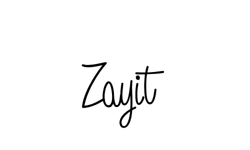 Make a beautiful signature design for name Zayit. With this signature (Angelique-Rose-font-FFP) style, you can create a handwritten signature for free. Zayit signature style 5 images and pictures png